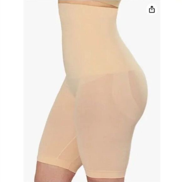 SHAPERMINT High Waisted Body Shaper Shorts Shapewear Tummy Control Slimming 3XL - Picture 2 of 12